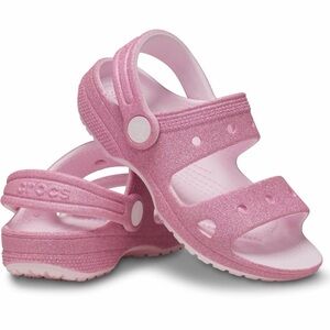 CROCS Kids Glittery Pink Sandals